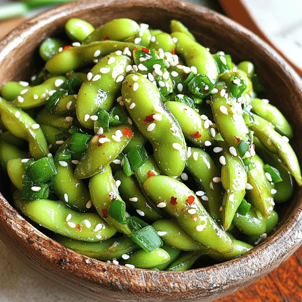 Spicy Garlic Edamame Flavorful and Simple Snack