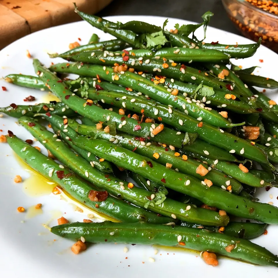 Spicy Garlic Green Beans Sautéed to Perfection