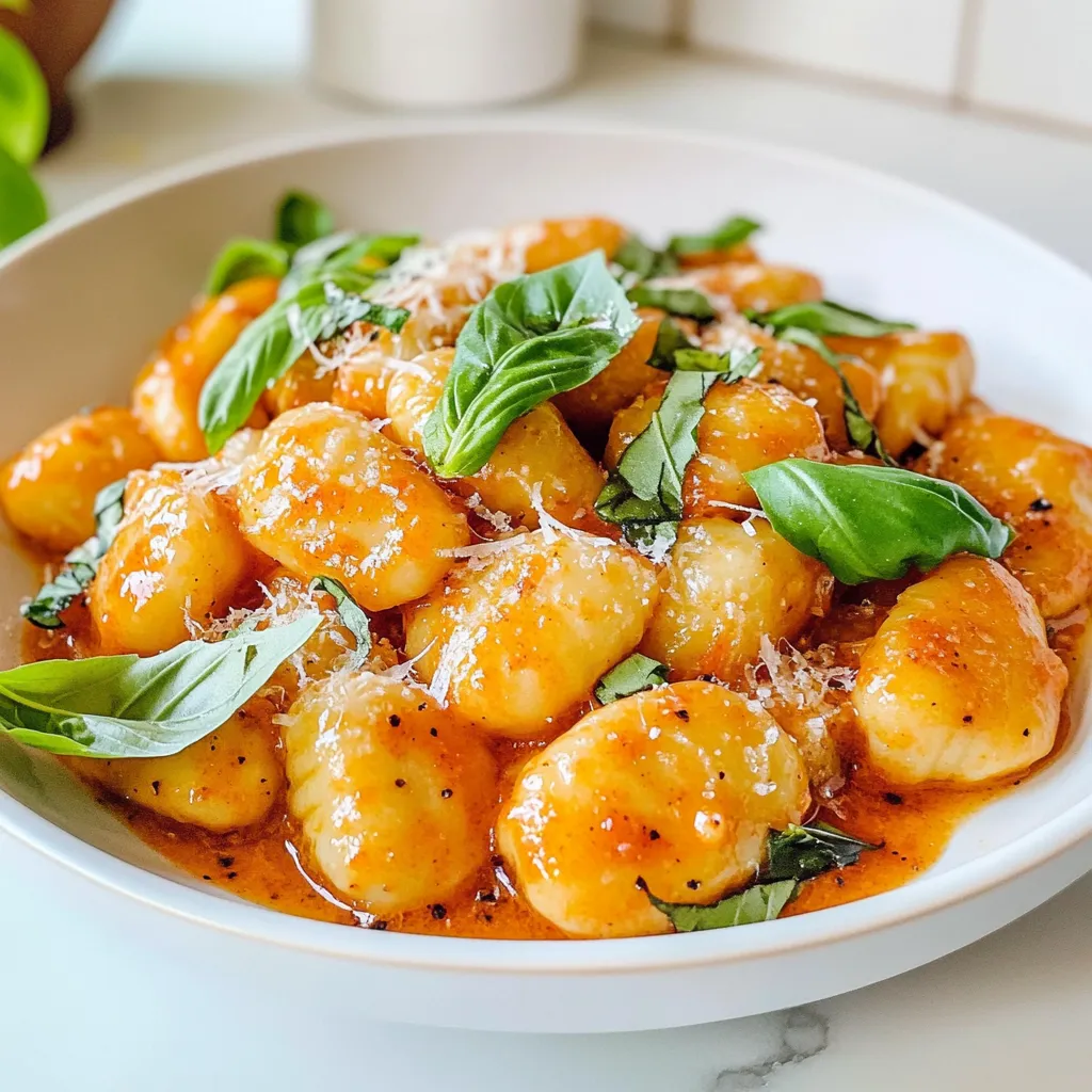 Creamy Red Pepper Gnocchi Rich and Flavorful Dish