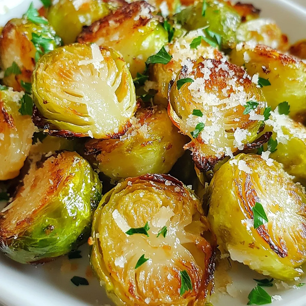 Crispy Garlic Parmesan Brussels Easy and Flavorful Dish