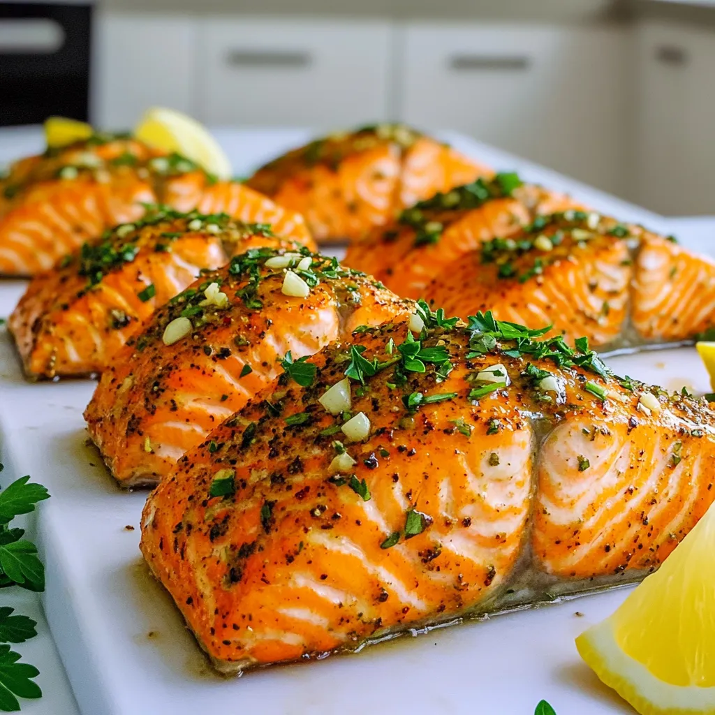 Air Fryer Garlic Herb Salmon Fillets Flavorsome Delight