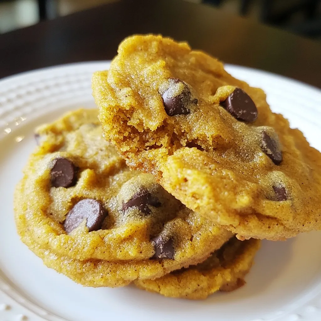 Vegan Pumpkin Chocolate Chip Cookies Sweet Delight
