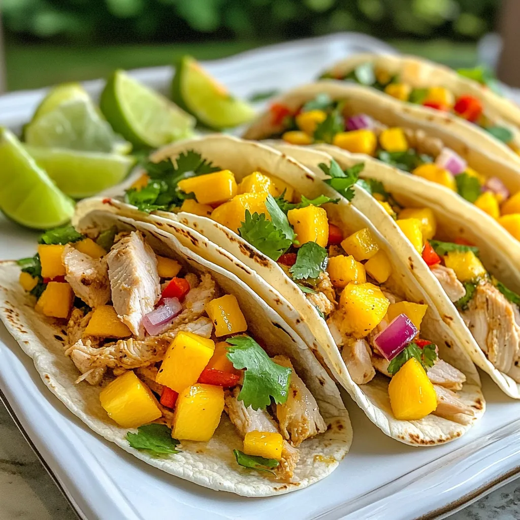 Mouthwatering Mango Chicken Tacos Quick and Easy Meal