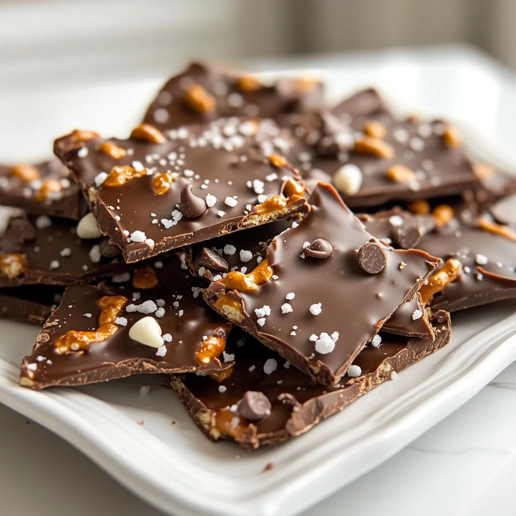 Chocolate Peanut Butter Pretzel Bark Irresistible Treat