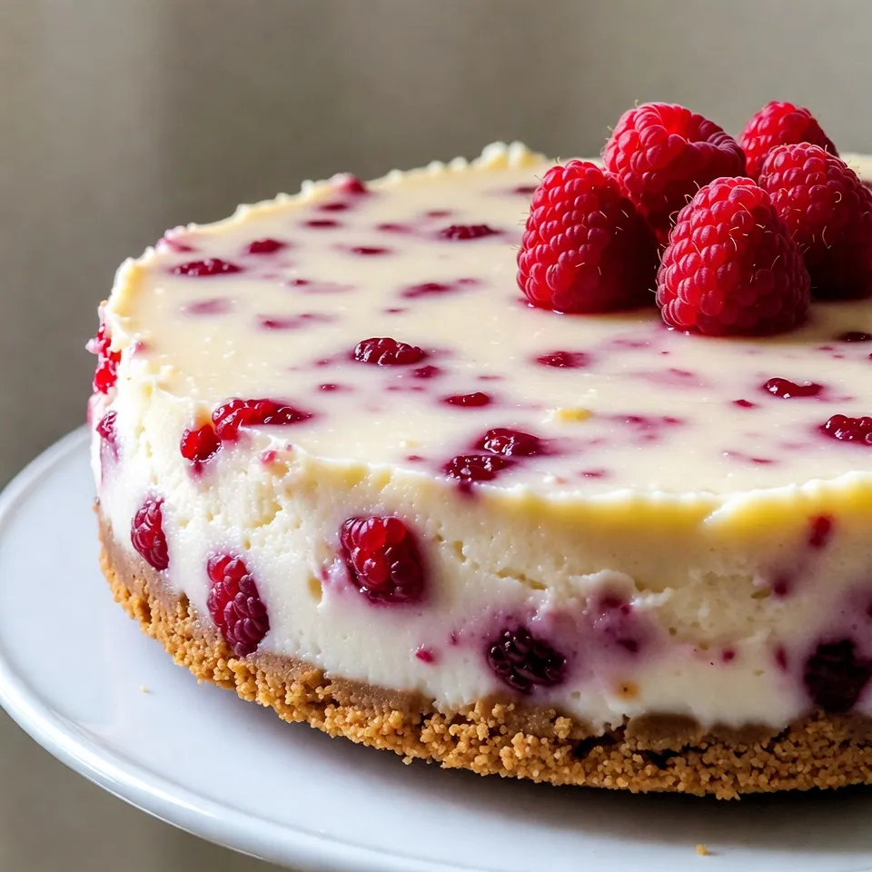 White Chocolate Raspberry Cheesecake Delightful Treat