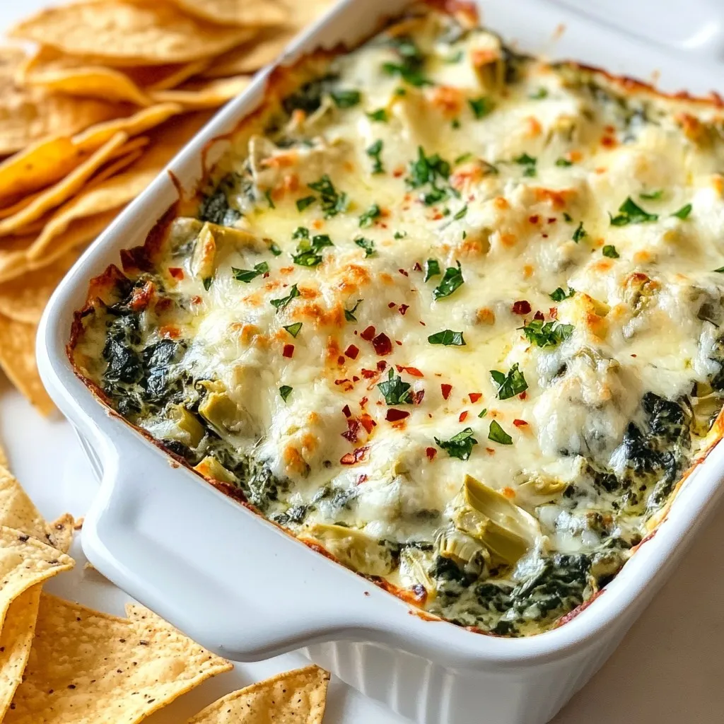 Creamy Spinach Artichoke Dip Flavorful Party Treat