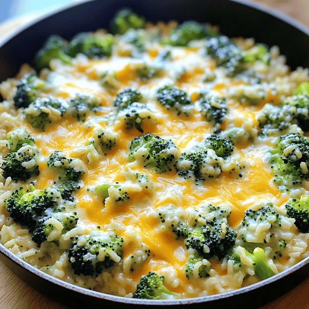 Cheesy Broccoli Rice Skillet Creamy and Simple Meal