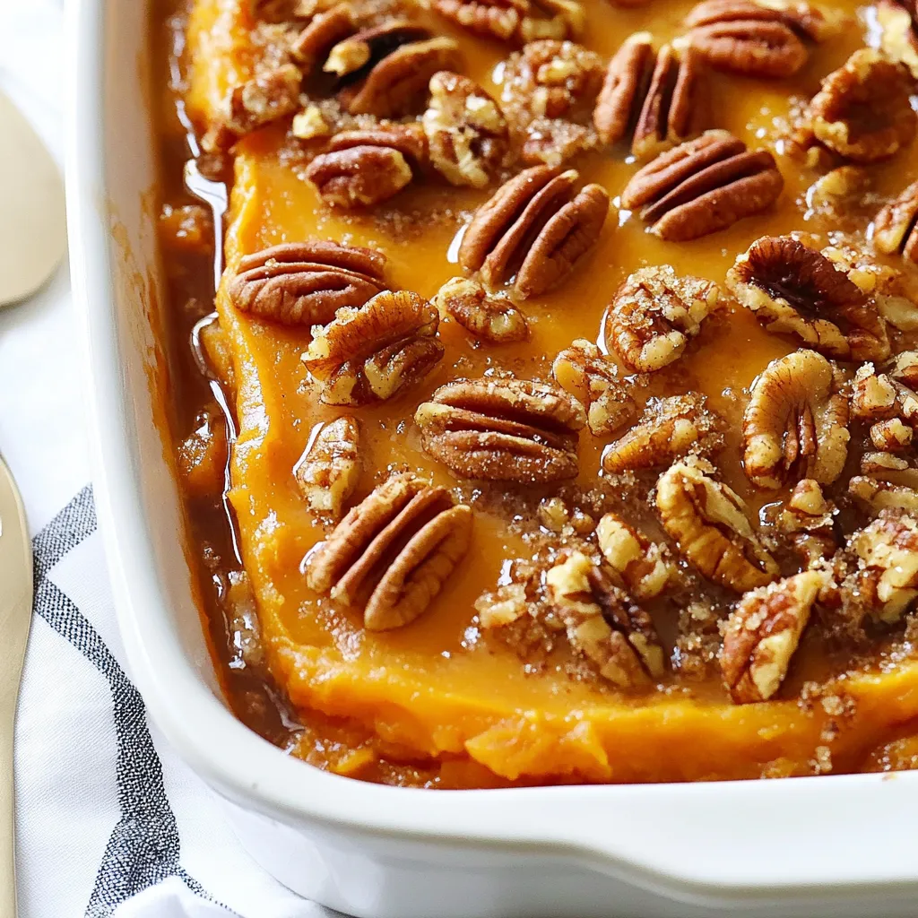 Maple Pecan Sweet Potato Casserole Delightful Dish