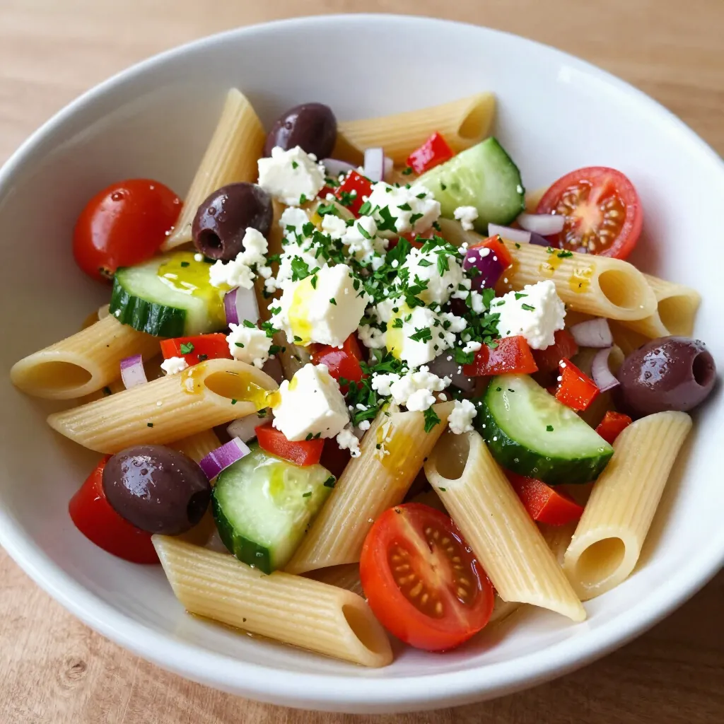 Greek Pasta Salad Flavorful and Fresh Delight