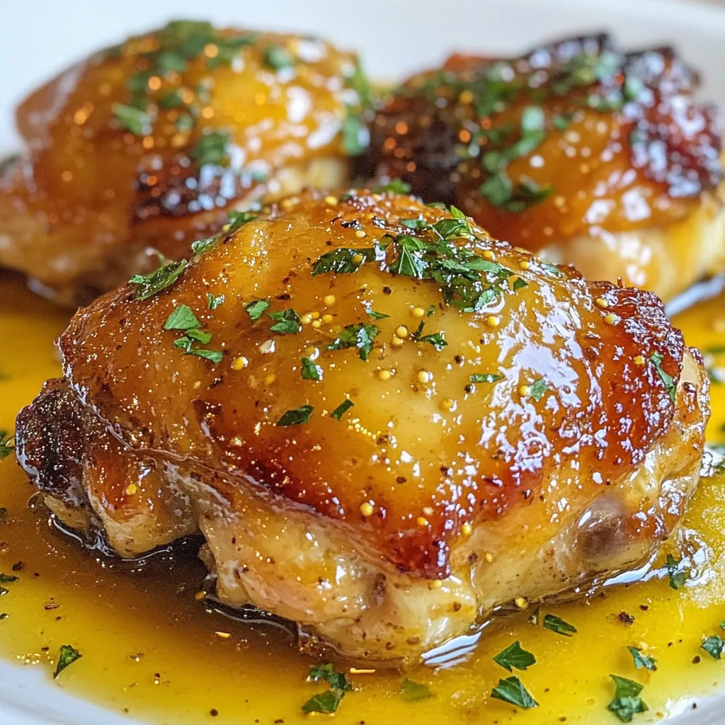 Honey Mustard Chicken Thighs Easy and Flavorful Recipe