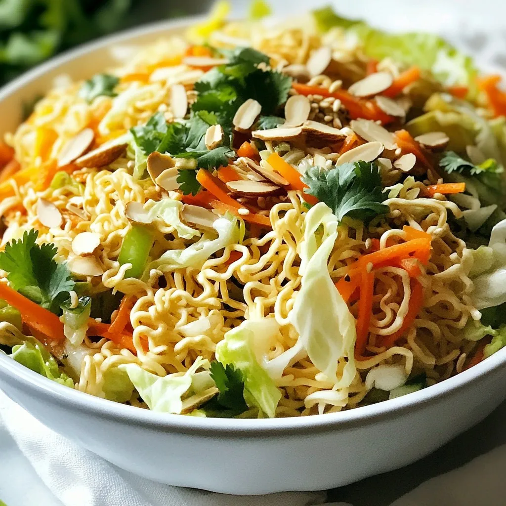 Crunchy Ramen Noodle Salad Fresh and Tasty Meal