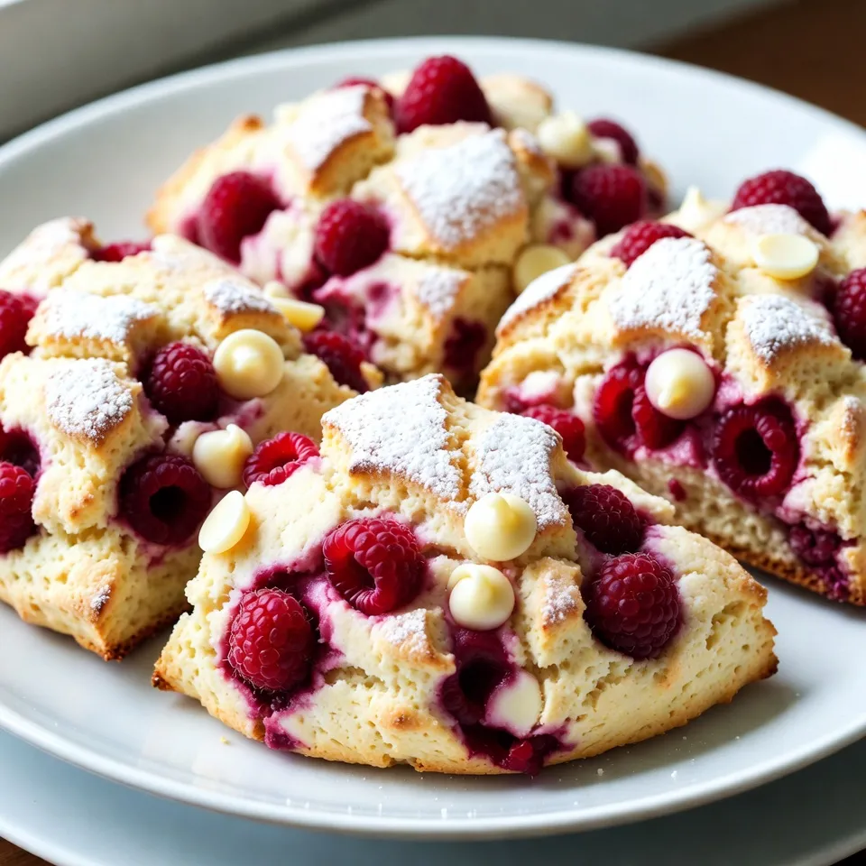 Irresistible Raspberry White Chocolate Scones Recipe