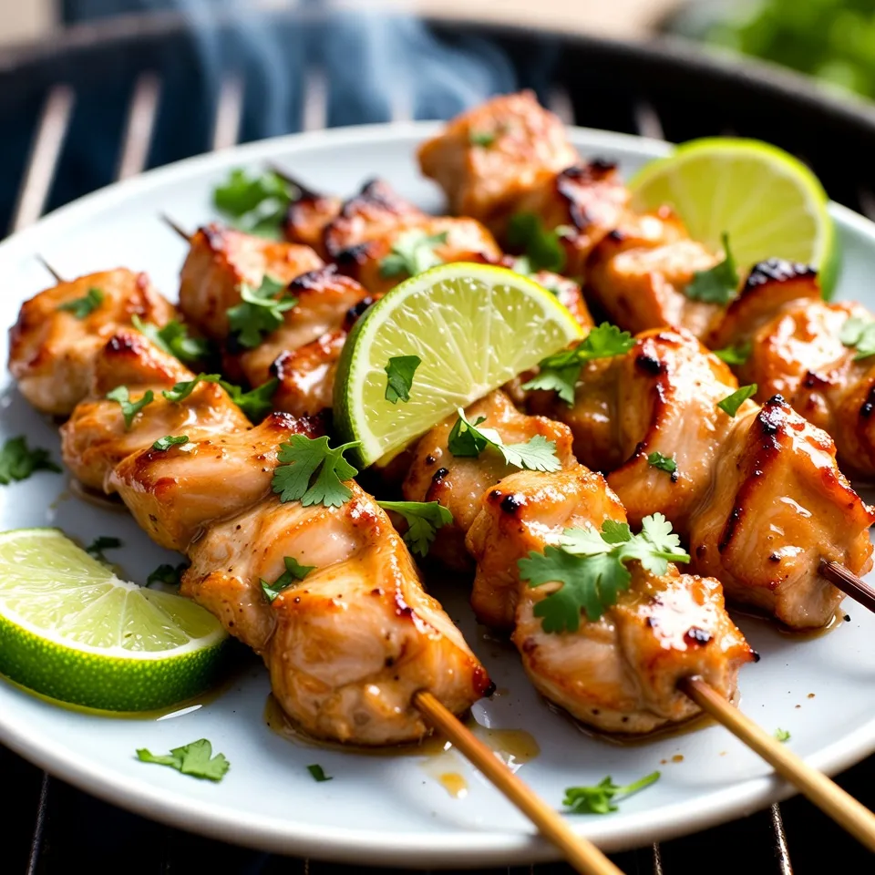 Honey Lime Chicken Skewers Flavorful Grilled Delight