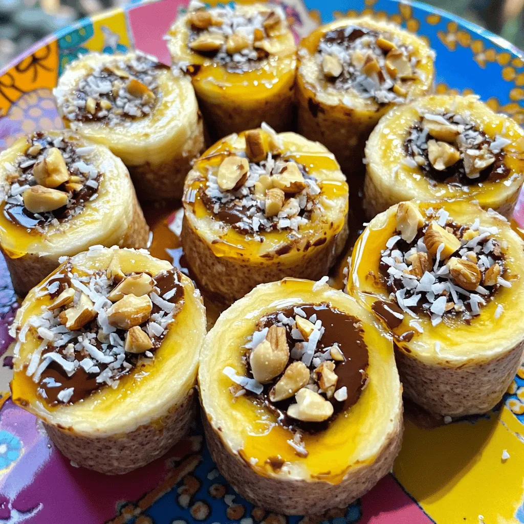 Chocolate Peanut Butter Banana Sushi Delightful Treat