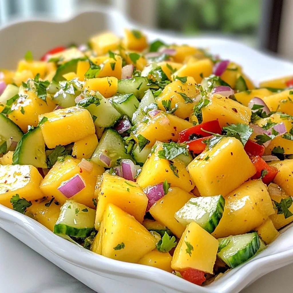 Tropical Mango Salad Flavorful and Refreshing Treat