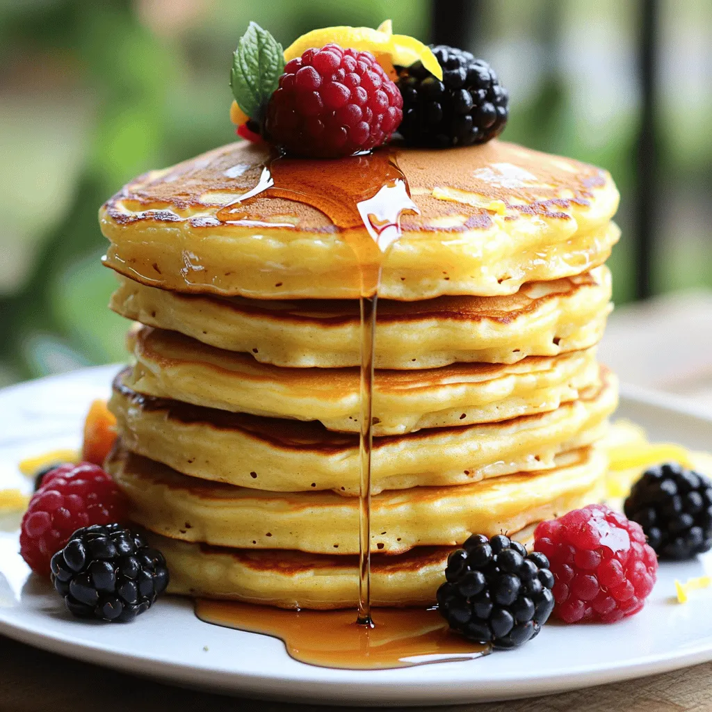 Fluffy Lemon Ricotta Pancakes Delightful Morning Treat