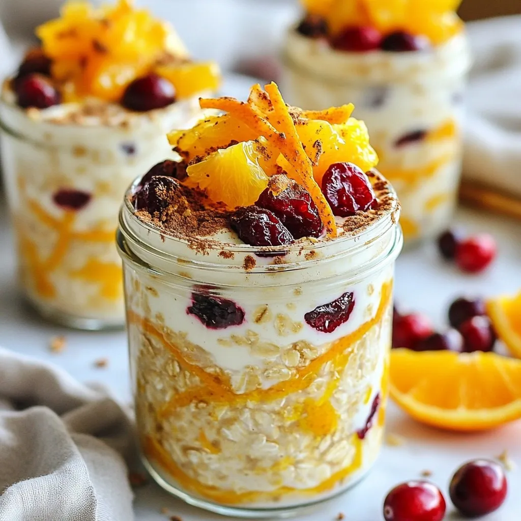 Cranberry Orange Overnight Oats Easy Healthy Recipe