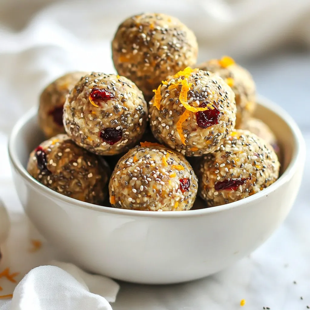 Cranberry Orange Power Balls Easy and Nutritious Snack