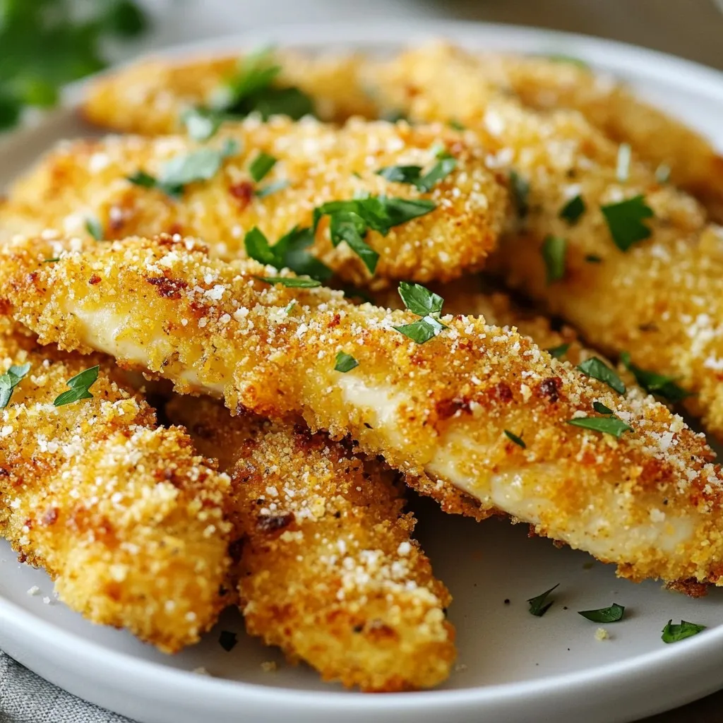 Air Fryer Garlic Parmesan Chicken Tenders Delight