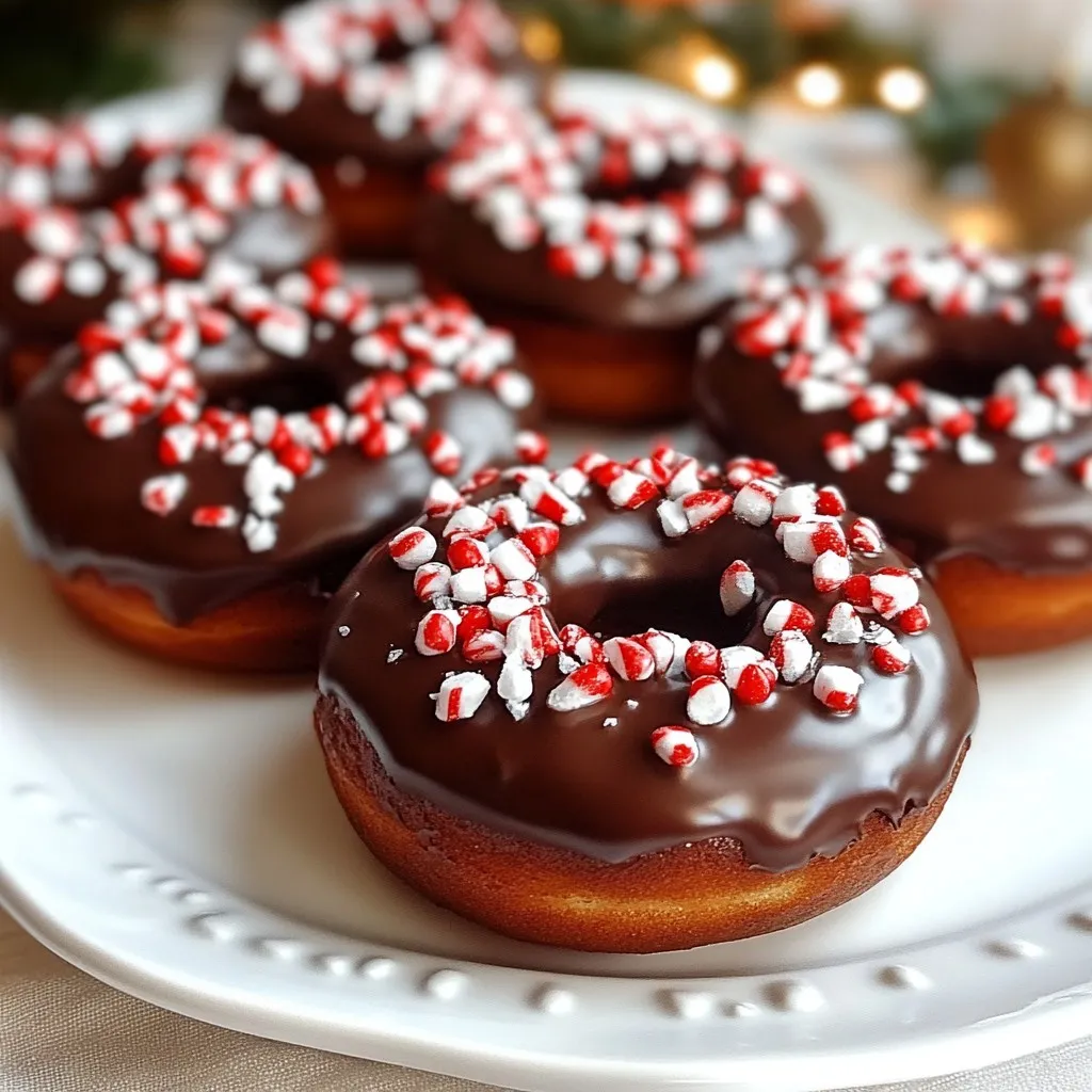 Peppermint Chocolate Doughnuts Delightful Holiday Treat