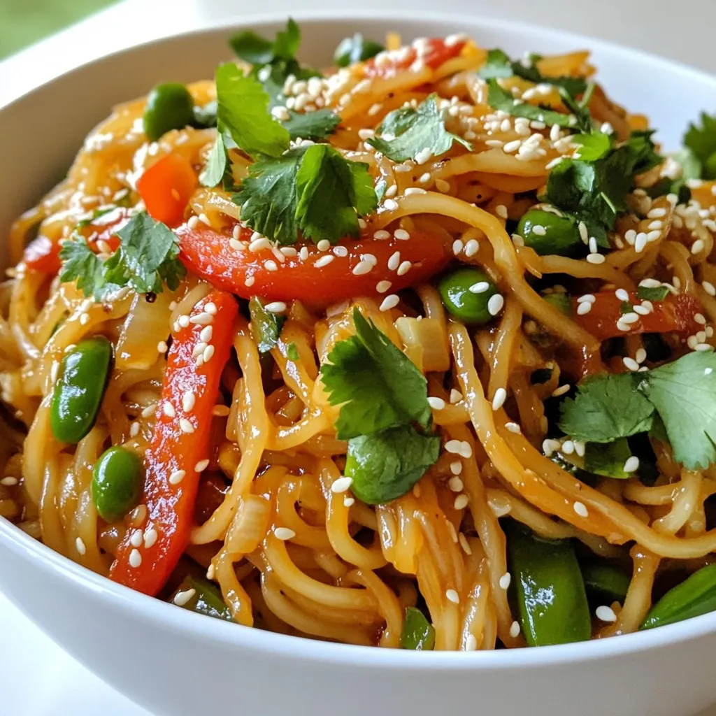 Spicy Garlic Noodle Stir-Fry Flavorful Quick Meal