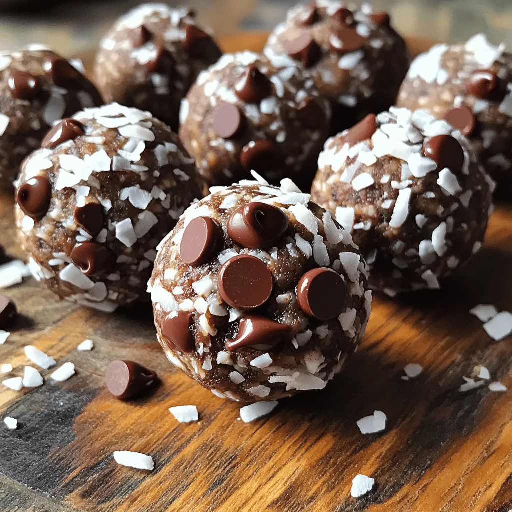 Chocolate Coconut Protein Balls Easy Healthy Snack