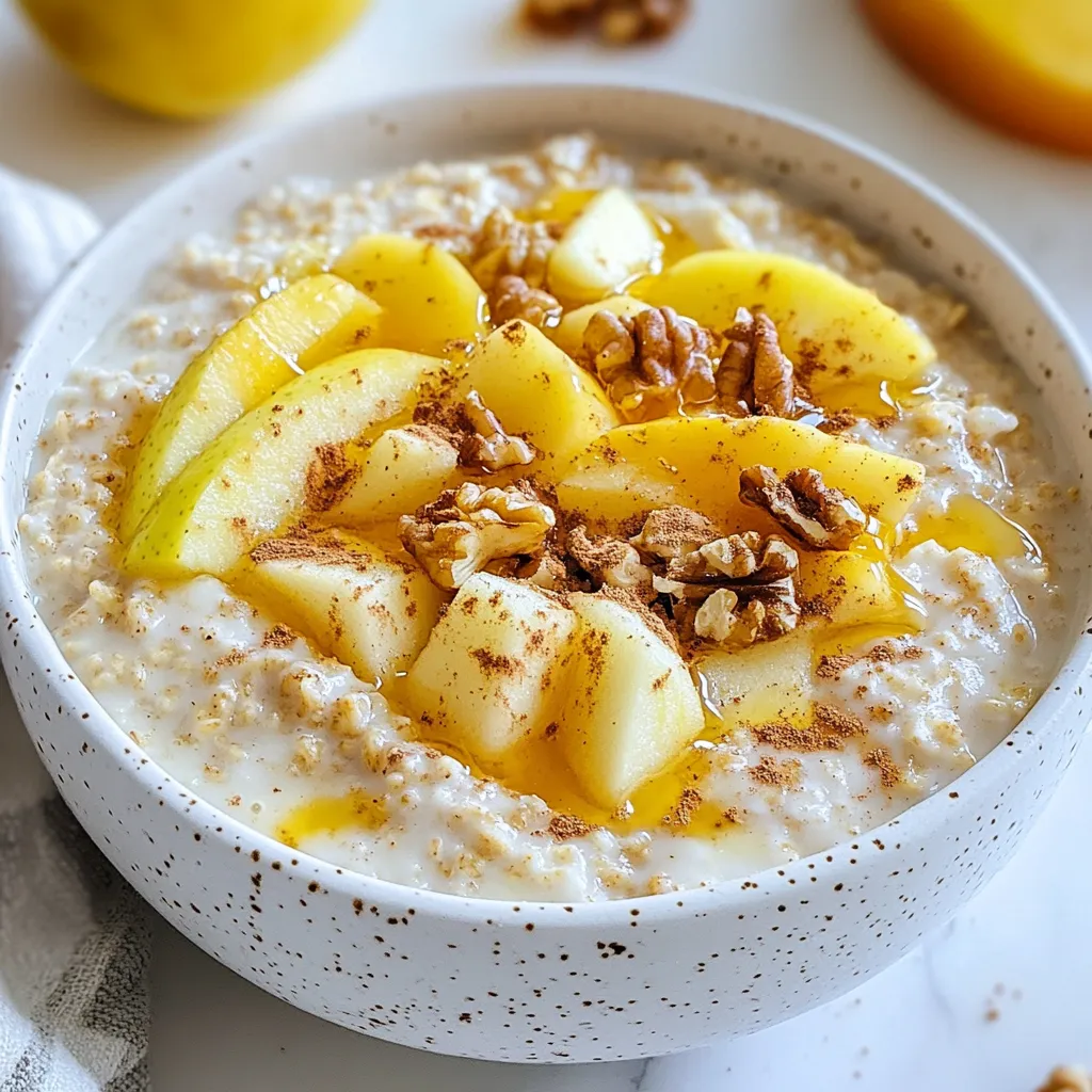 Savory Apple Cinnamon Overnight Oats Easy Breakfast Recipe