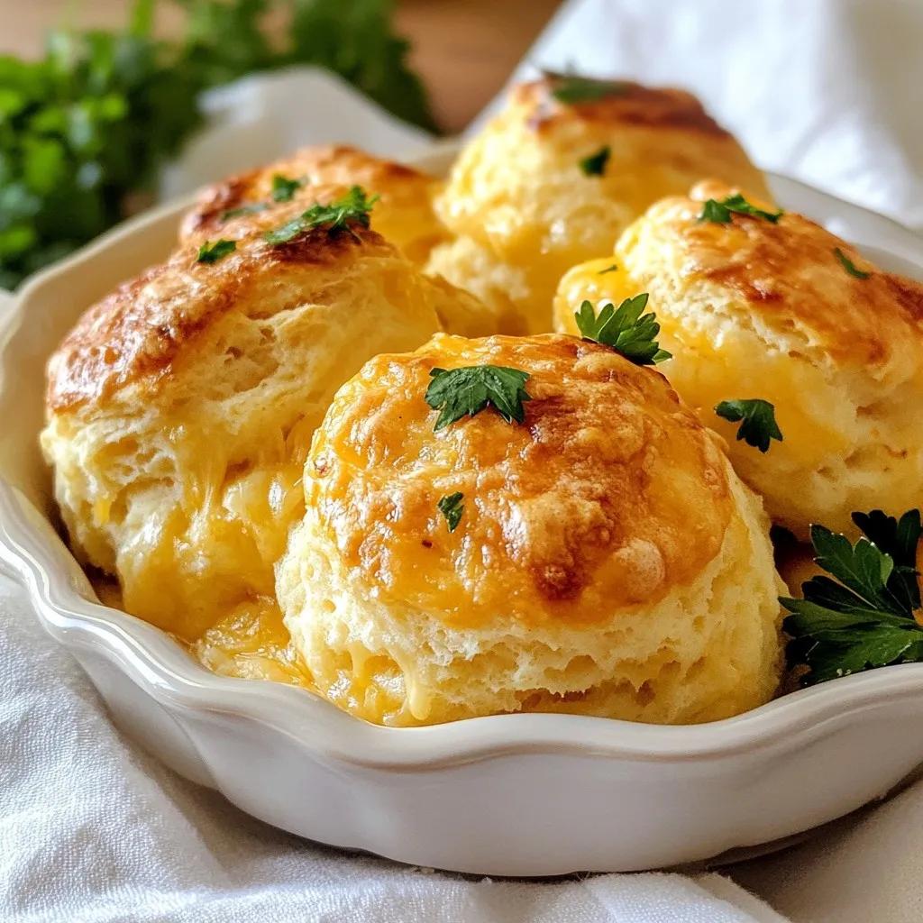 Cheddar Garlic Drop Biscuits Rich and Flavorful Treat