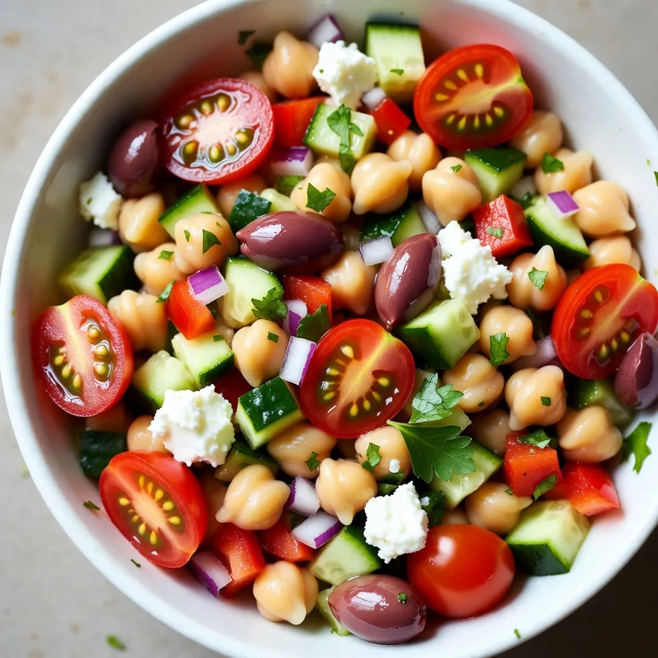 Mediterranean Chickpea Salad Flavorful and Fresh Meal