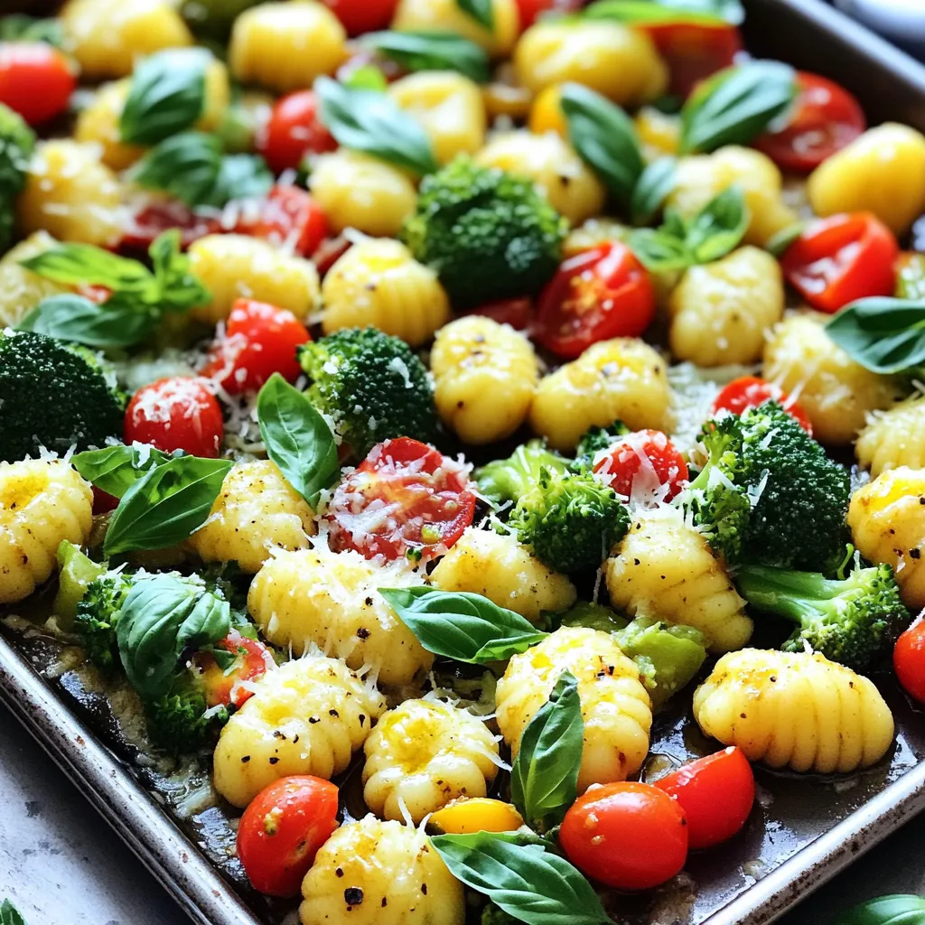 Sheet-Pan Garlic Parmesan Gnocchi &#038; Veggies Delight