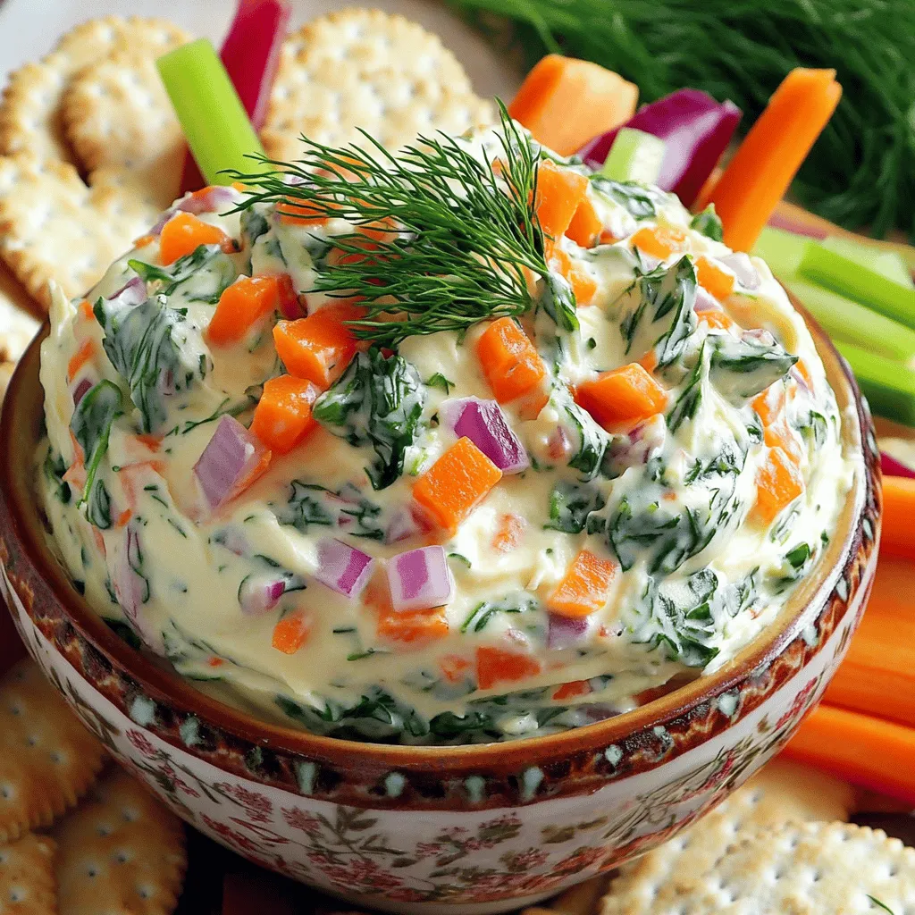 Garden Veggie Cream Cheese Spread Flavorful Delight