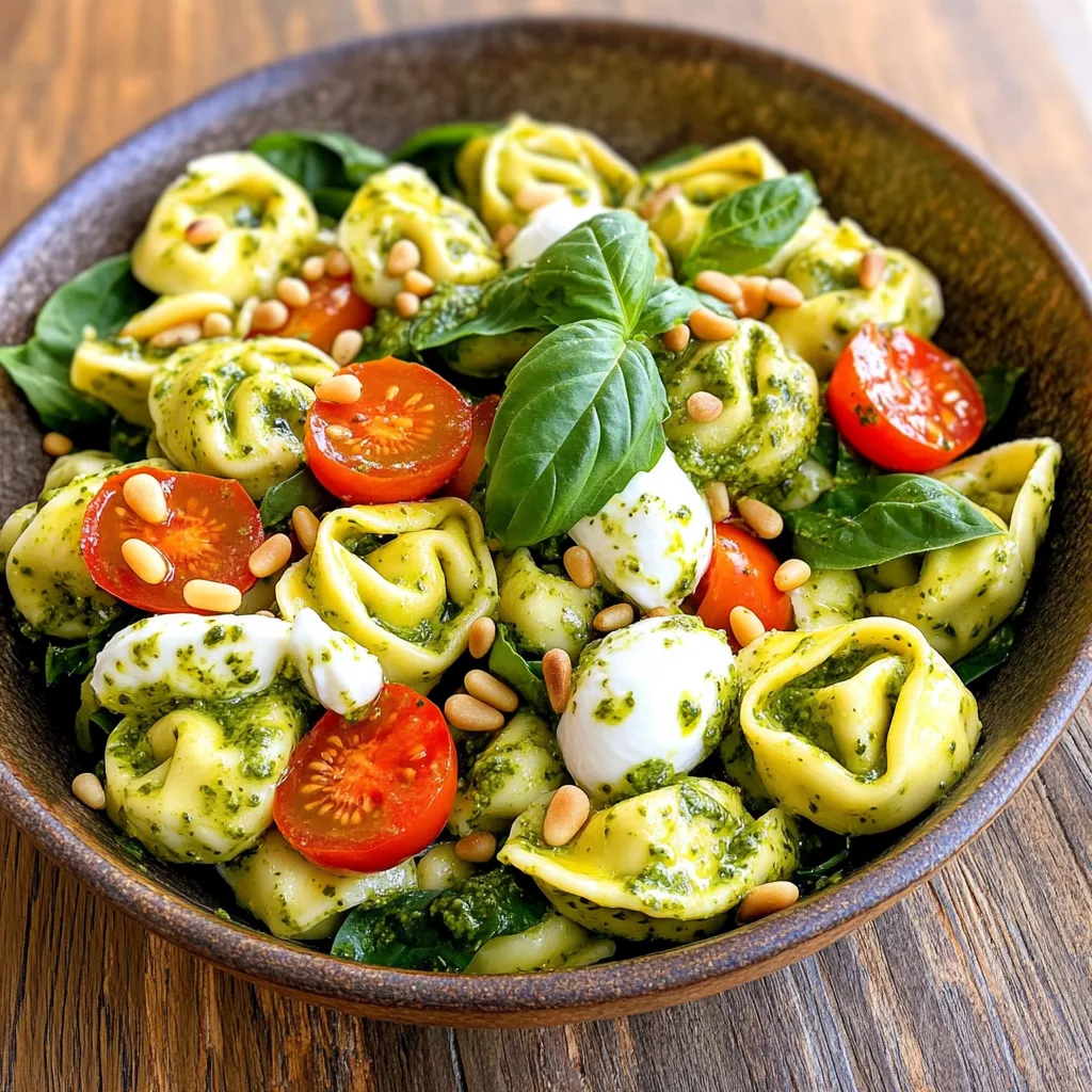 Creamy Pesto Tortellini Salad Quick and Tasty Recipe