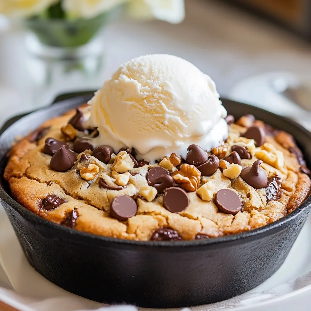 Chocolate Chip Cookie Skillet Delightful Treat Recipe