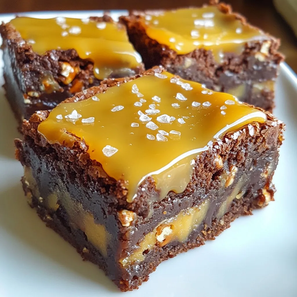 Salted Caramel Pretzel Brownies Irresistible Treat