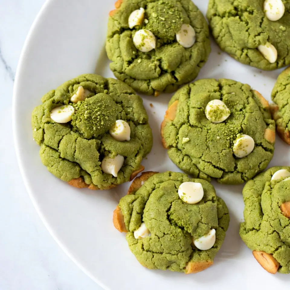 Matcha White Chocolate Cookies Delightfully Sweet Treat