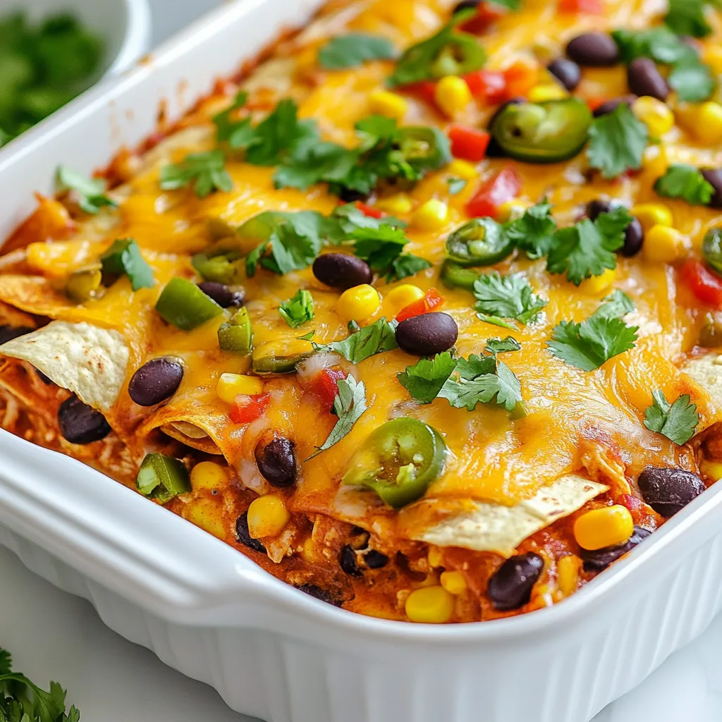 Cheesy Enchilada Casserole Easy and Delicious Recipe