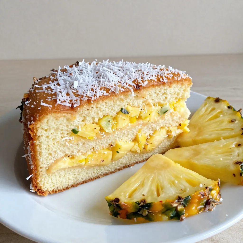 Tropical Pineapple Coconut Cake Easy and Delicious Recipe