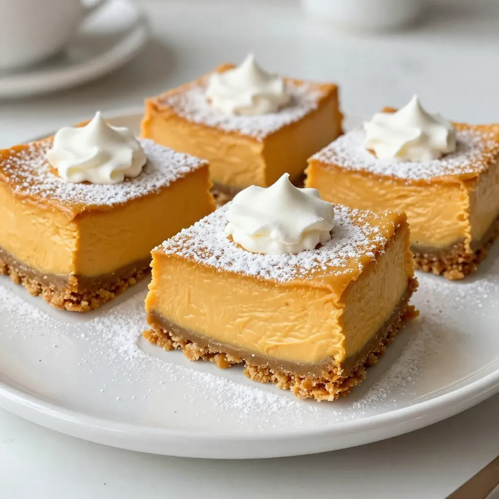 Pumpkin Cheesecake Bars Simple and Delectable Treat