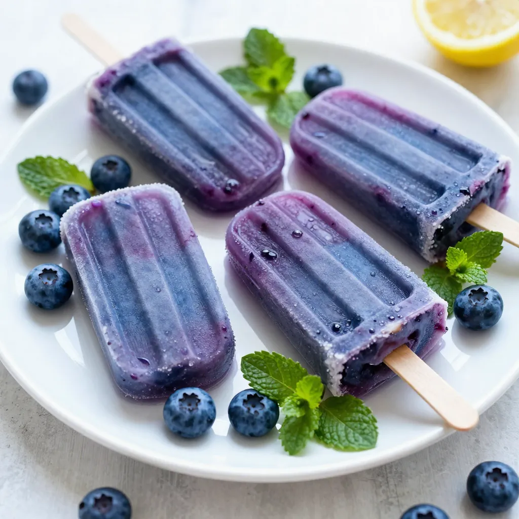 Blueberry Lemonade Pops Refreshing Summer Treat