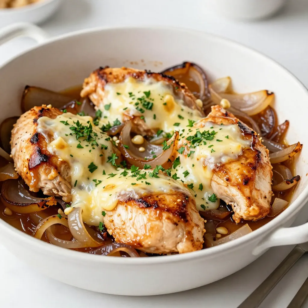 French Onion Chicken Skillet Delightful Dinner Recipe