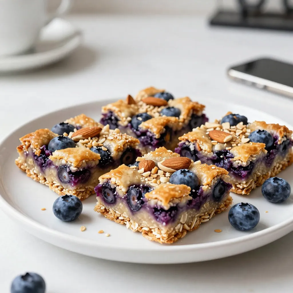 Blueberry Almond Oat Bars Nourishing and Simple Snack