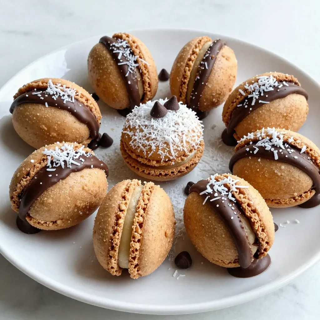 Chocolate Dipped Coconut Macaroons Tasty Treat Recipe