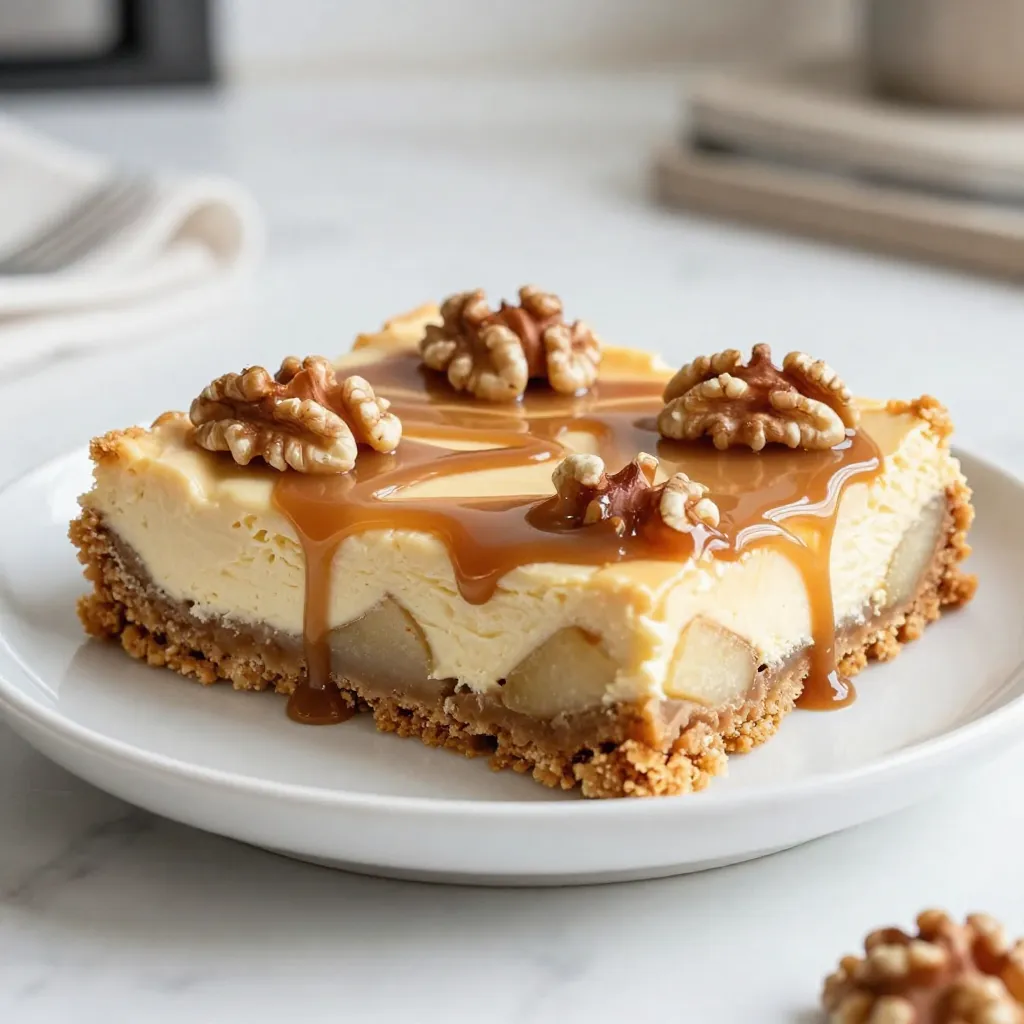 Caramel Apple Cheesecake Bars Delightful and Easy Treat
