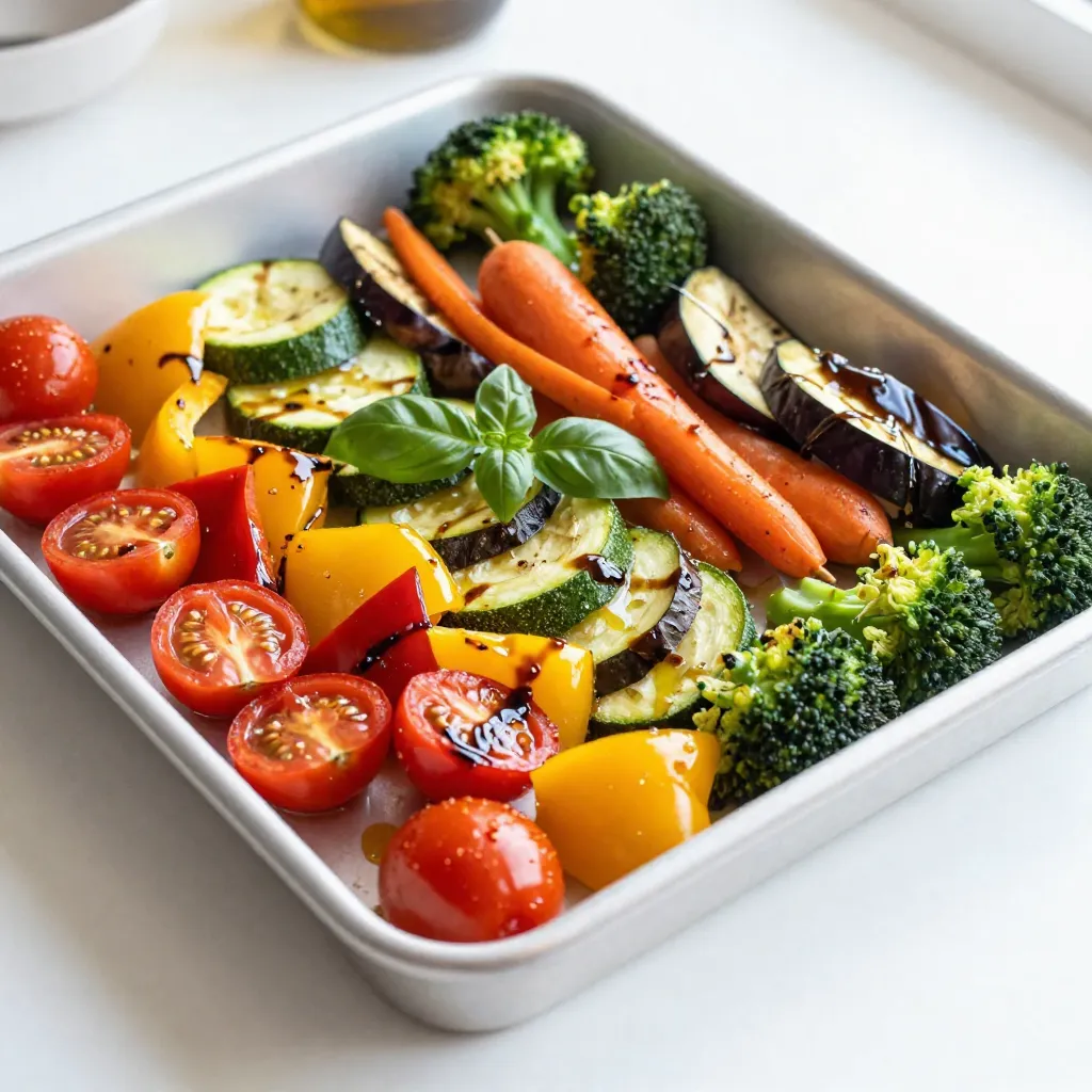 Roasted Rainbow Veggie Sheet Pan Vibrant and Healthy Dish