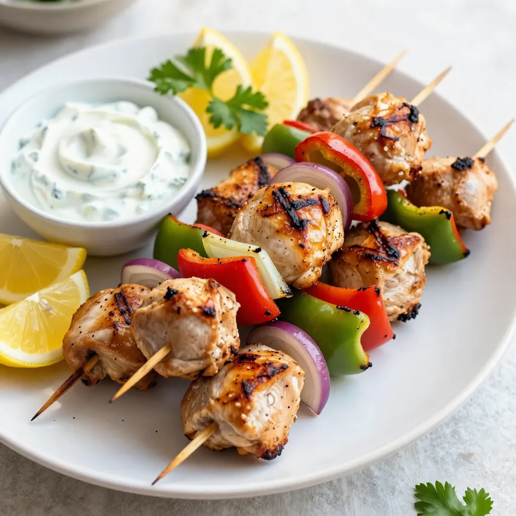 Greek Chicken Souvlaki Skewers Flavorful and Simple Recipe