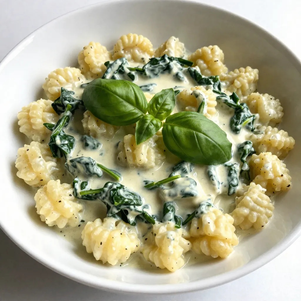 Creamy Spinach Parmesan Gnocchi Simple and Tasty Dish
