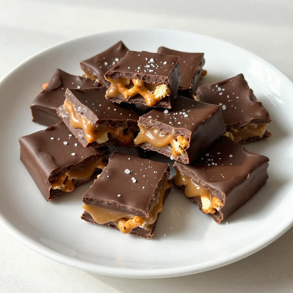 Chocolate Caramel Pretzel Bark Irresistible Treat
