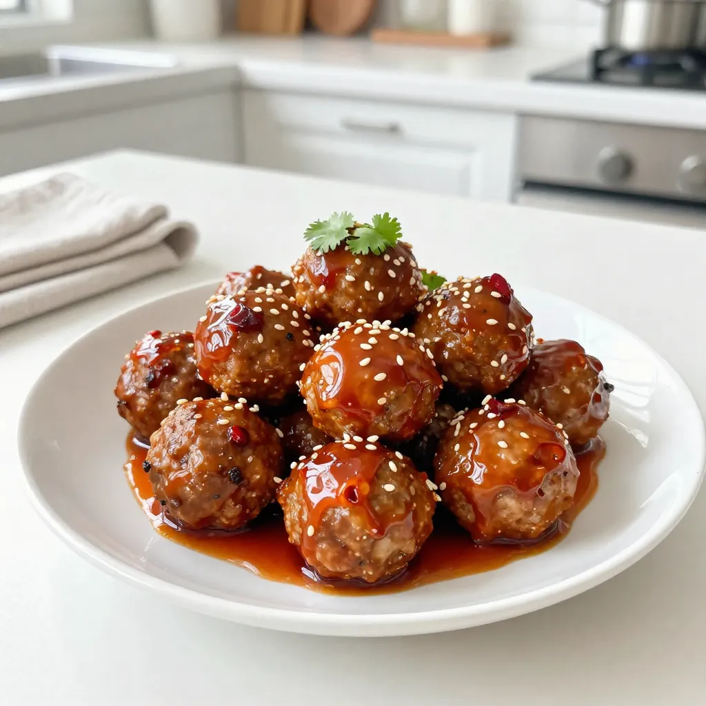 Sweet Chili Glazed Meatballs Tasty and Easy Recipe