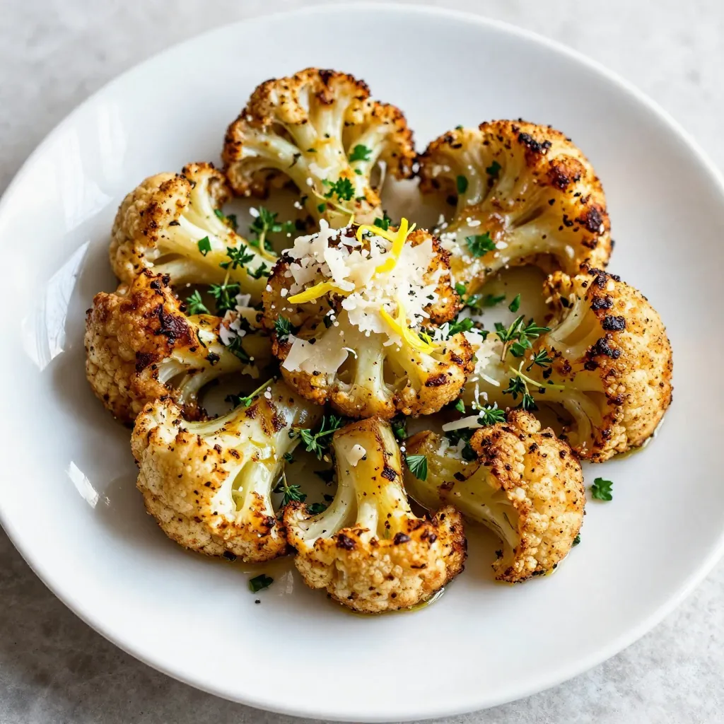 Parmesan Herb Roasted Cauliflower Flavorful Vegetable Dish