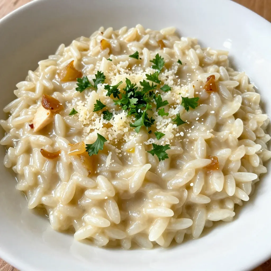 Creamy Garlic Parmesan Risotto Flavorful and Simple Dish